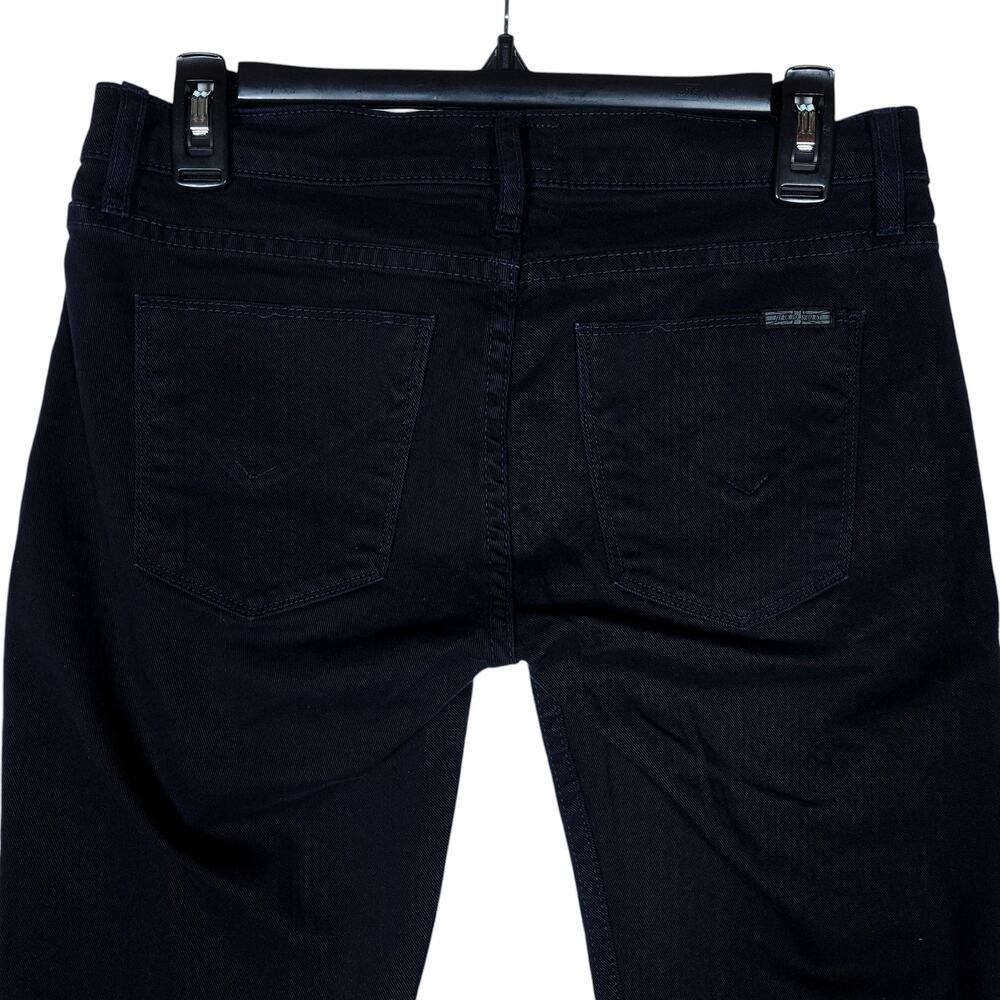 Hudson Lou Lou Tuxedo Skinny Jeans 26 Black Orange Stripe Contrast Preppy Bold - Picture 8 of 13